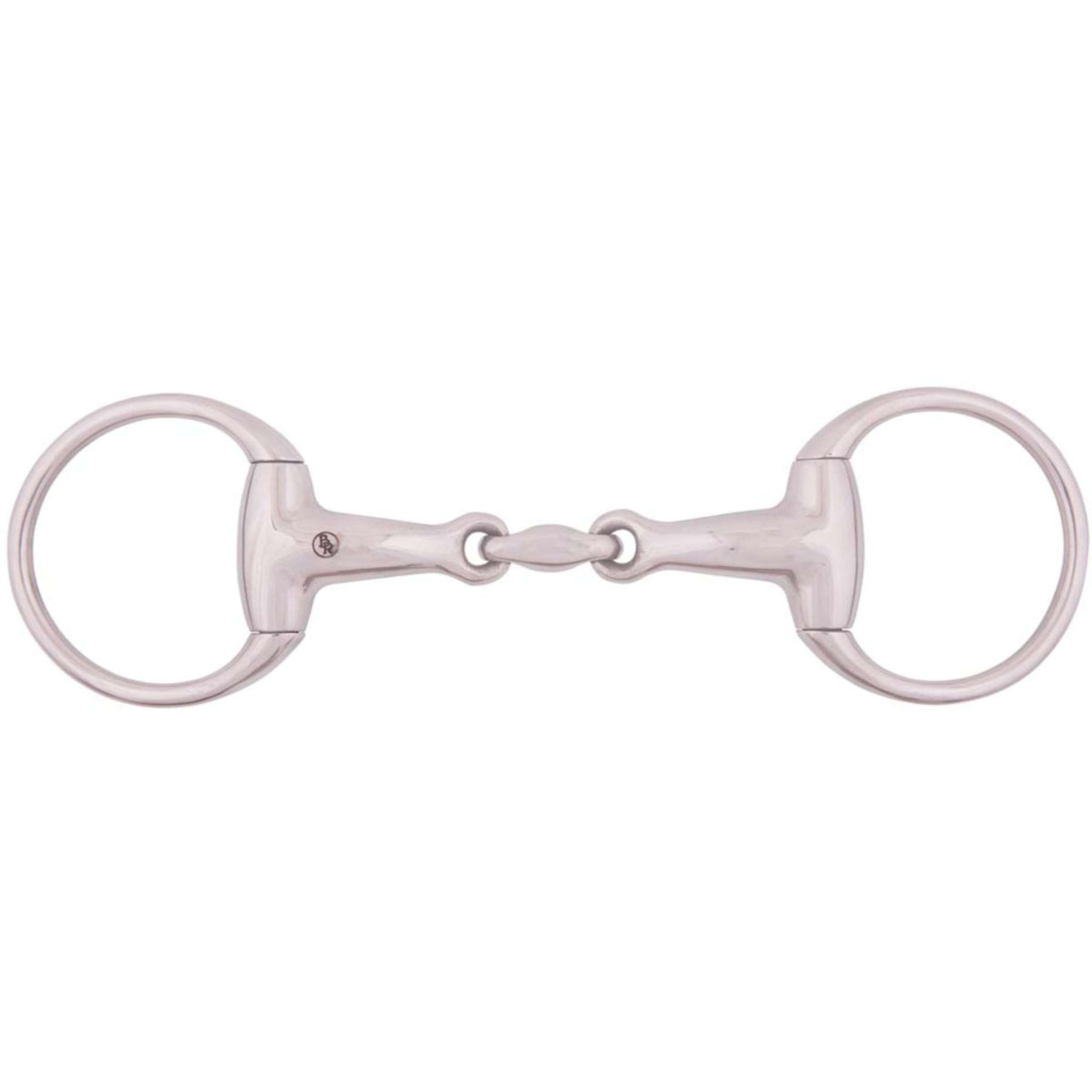BR Mors à Olive Massif 18mm Grands Anneaux Double Brisure RVS BR Mors à Olive Massif 18mm Grands Anneaux Double Brisure RVS