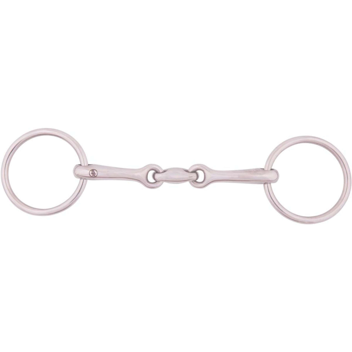 BR Mors de Filet Massif 13mm Double Brisure Acier Inoxydable