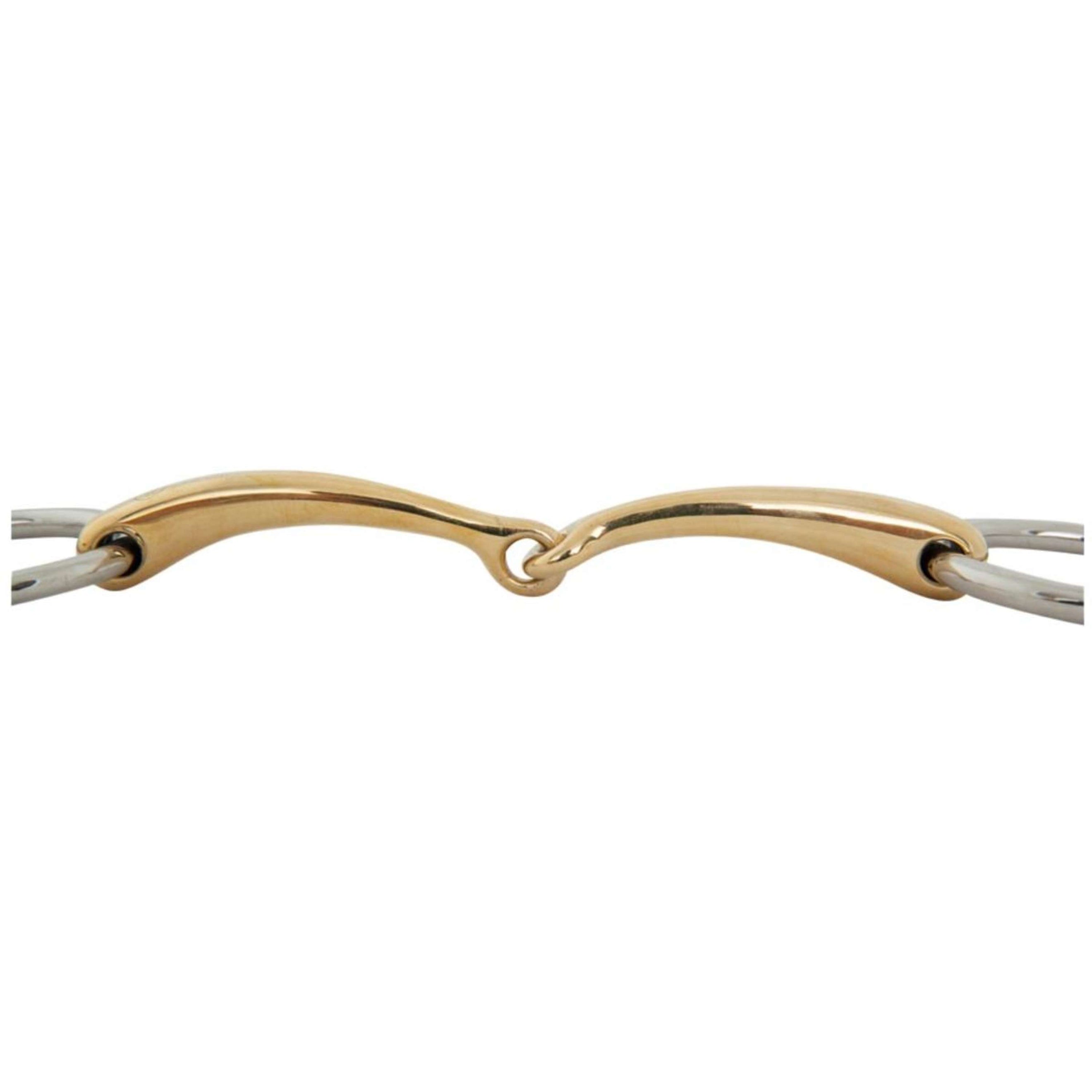 BR Mors de Filet Soft Contact Mors à Anneaux Courbé 10mm BR Mors de Filet Soft Contact Mors à Anneaux Courbé 10mm