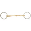 BR Mors de Filet Soft Contact Mors à Anneaux Courbé 12mm