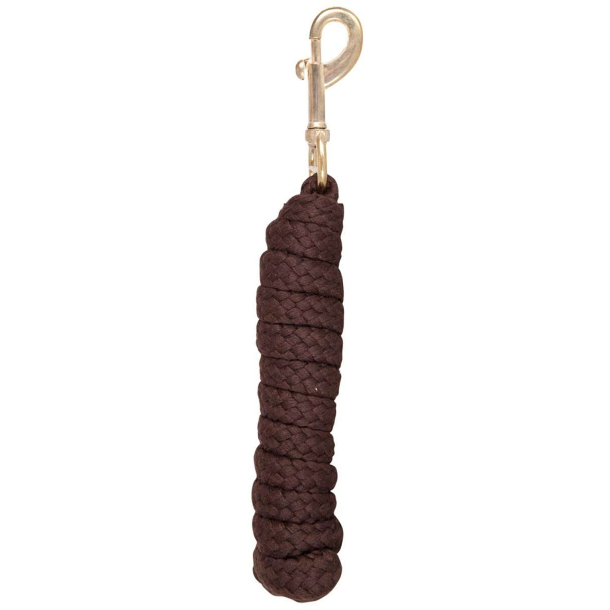 Premiere Laisse Coton Tressé avec Mousqueton de Cuivre Marron