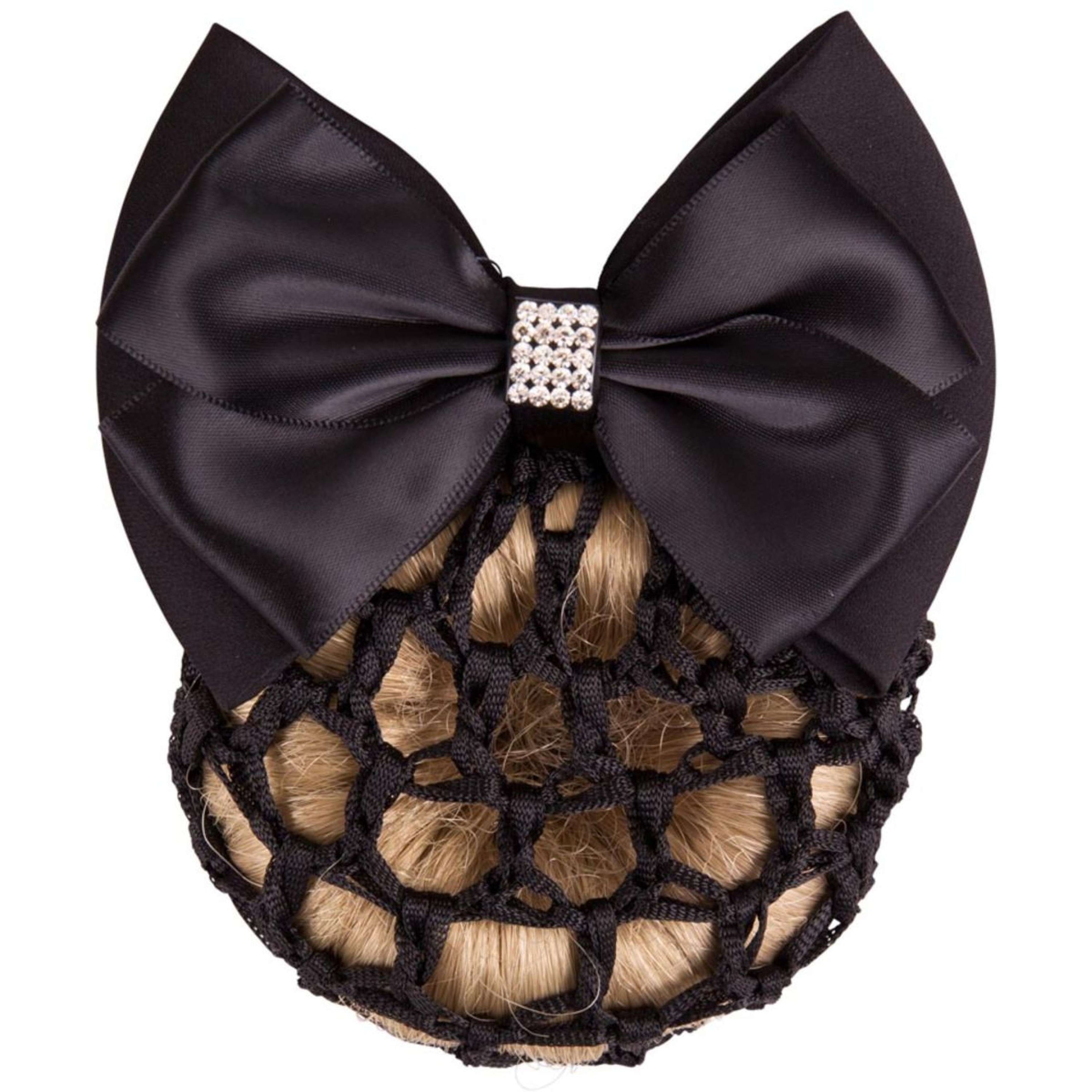 BR Noeud pour Cheveux avec Petite Maille et Paillette Noir BR Noeud pour Cheveux avec Petite Maille et Paillette Noir