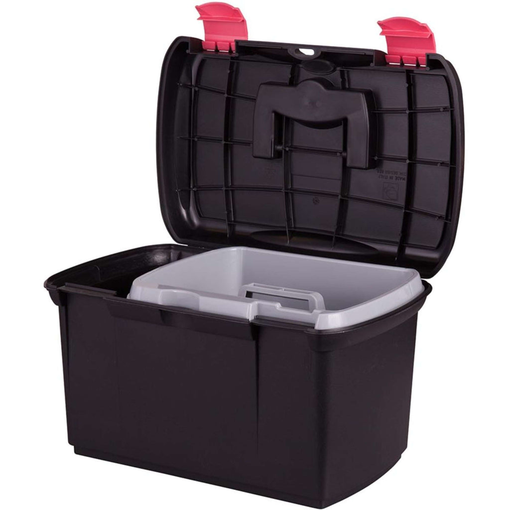 Panaro Boîte de Pansage Carlo Original Couvercle Insert Noir/Fuchsia