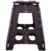 BR Tabouret/Marche-Pied Plastique Dépliable Noir