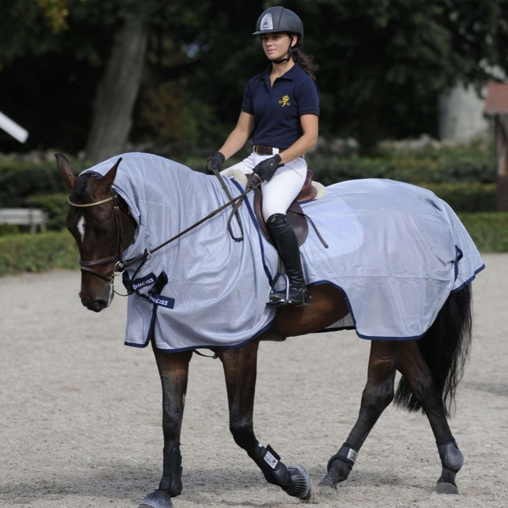 Bucas Buzz-Off Riding Bleu