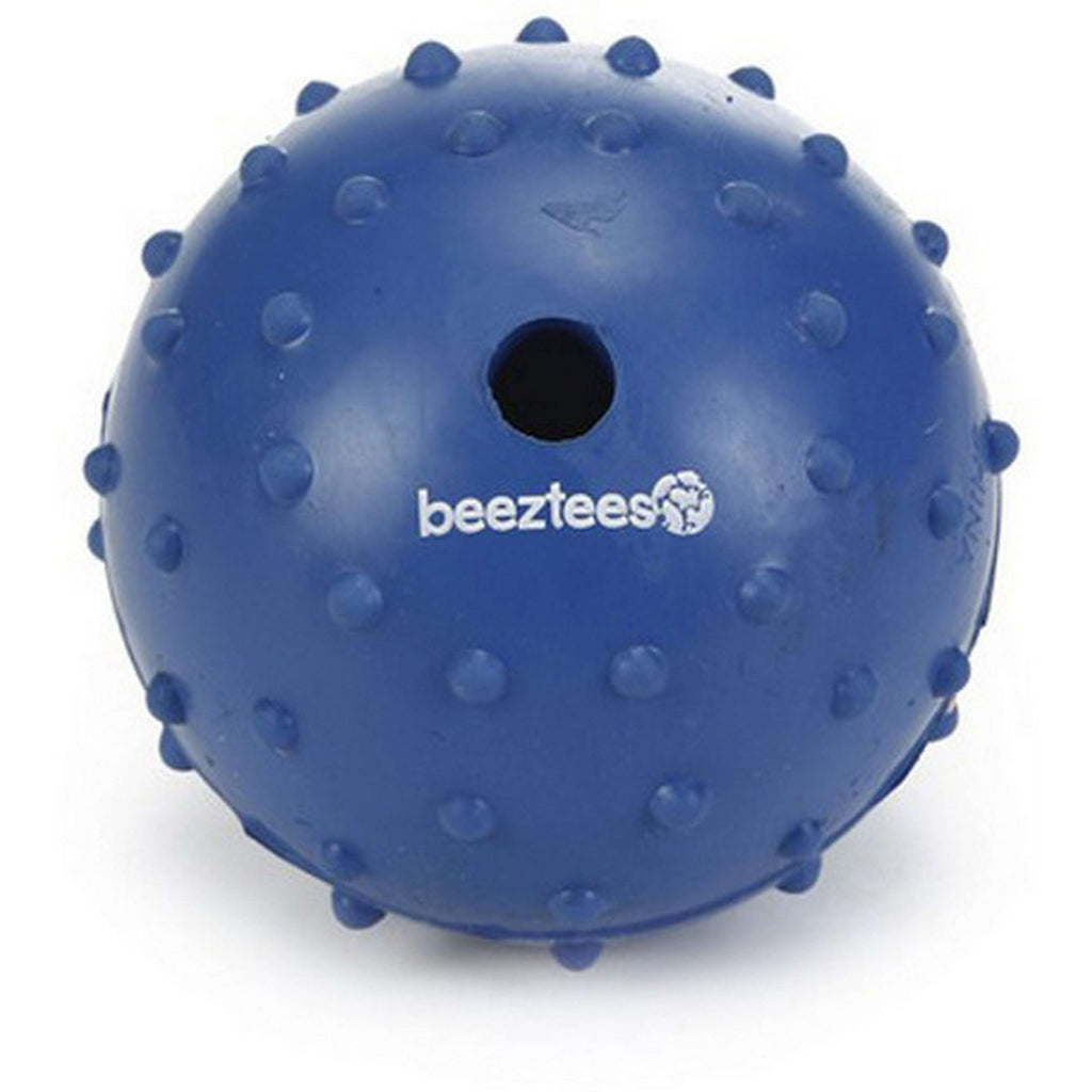 Beeztees Balle Caoutchouc avec Cloche Massif Bleu