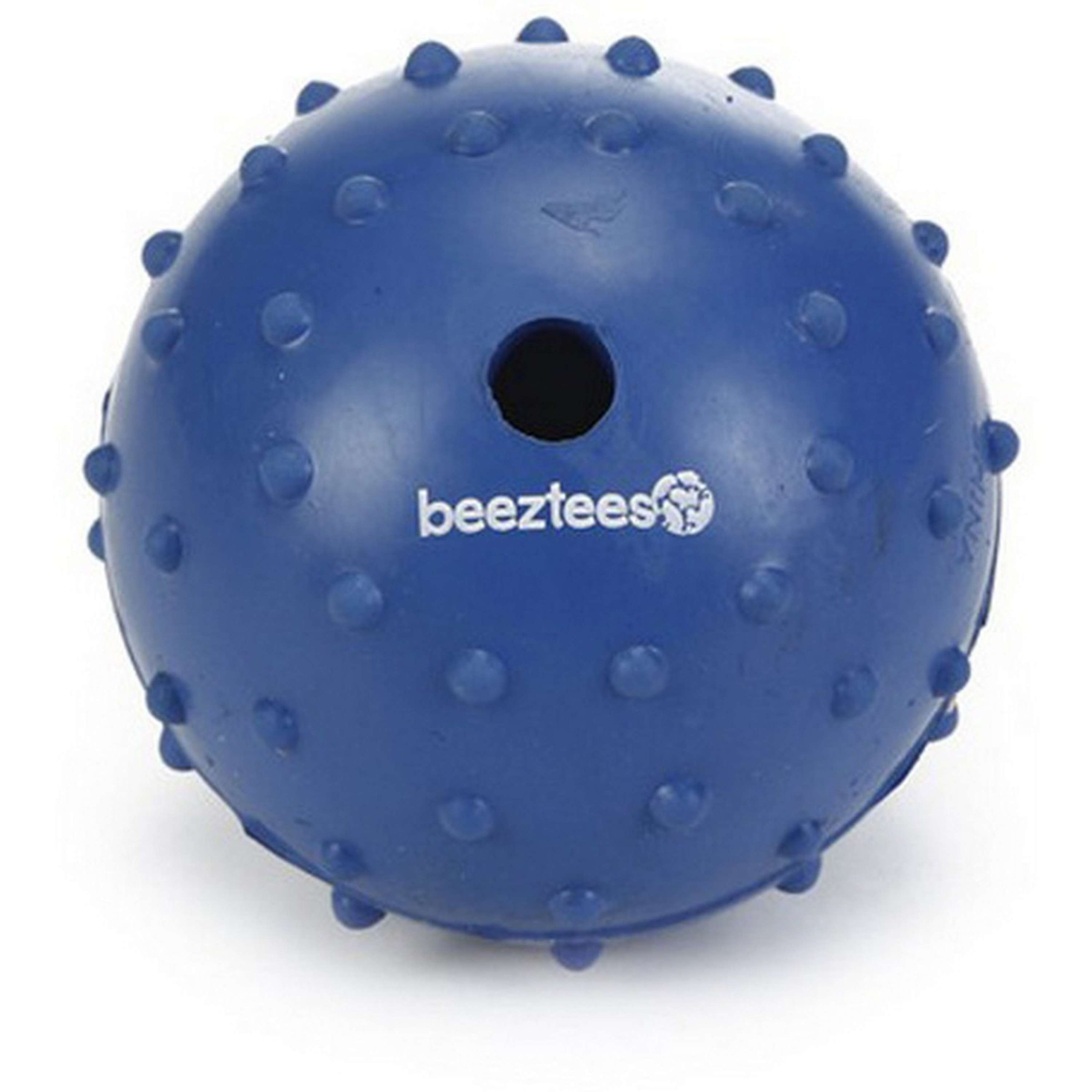 Beeztees Balle Caoutchouc avec Cloche Massif Bleu