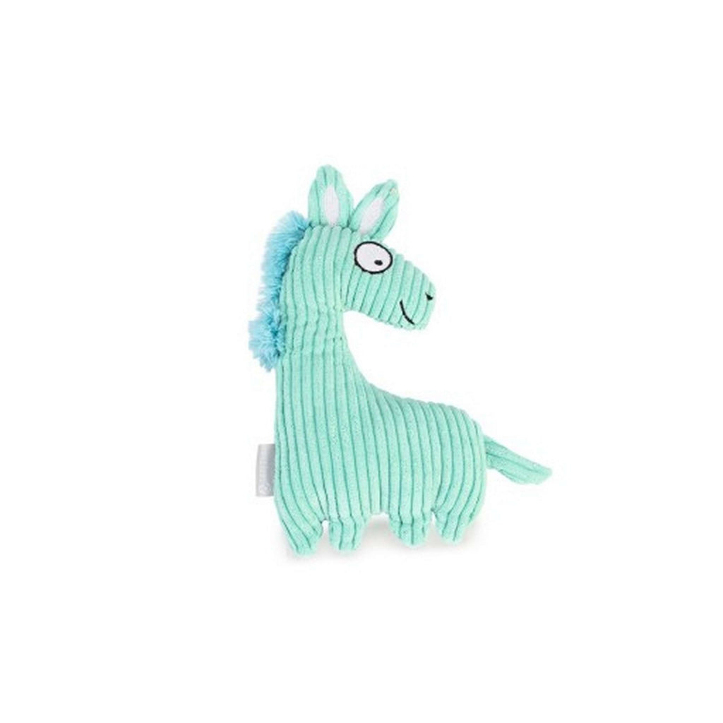 Beeztees Doudou Horse Joli Tissu Côtelé Bleu