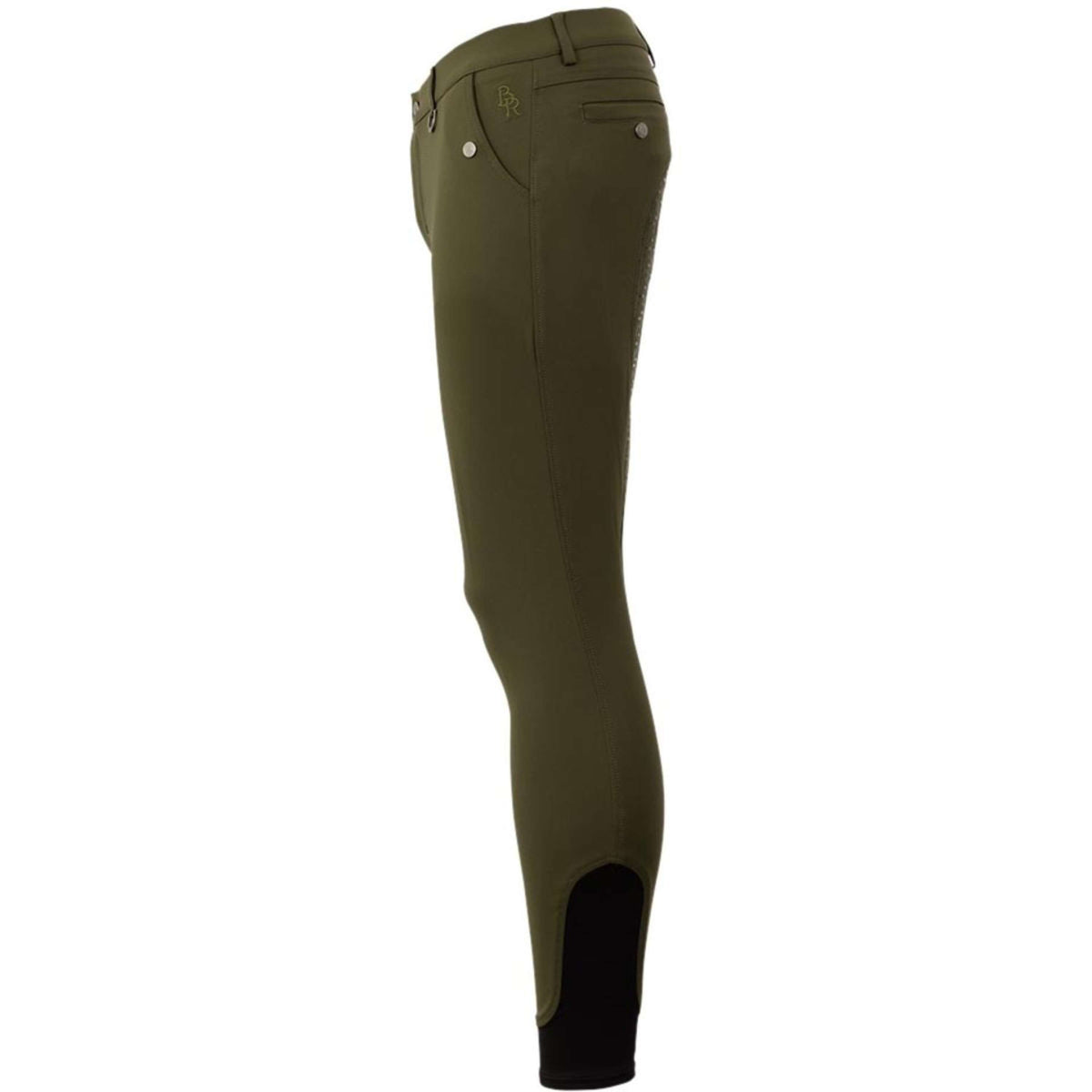 BR Pantalon d'Équitation Maikel Silicone Fond de Peau Forest Green