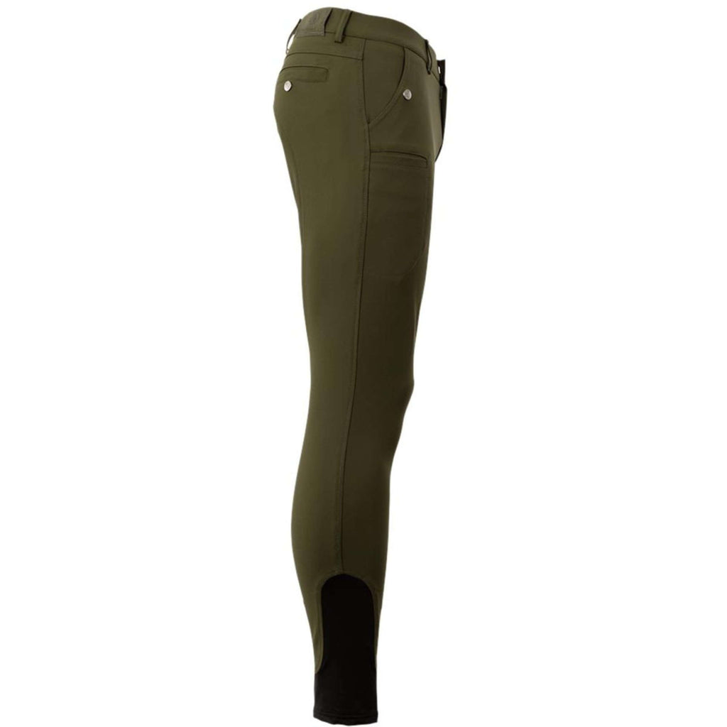 BR Pantalon d'Équitation Maikel Silicone Genouillères Forest Green