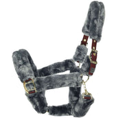 Bucas Licol Show-Line Full Fur Burgundy/Black