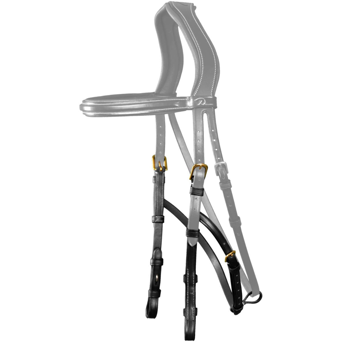 Dyon Montants Hackamore Noir