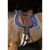EQUITHÈME Tapis de Selle Softy Jumping Marin