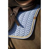 EQUITHÈME Tapis de Selle Softy Jumping Bleu clair