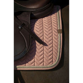 EQUITHÈME Tapis de Selle Softy Jumping Rose Saumon