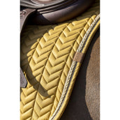 EQUITHÈME Tapis de Selle Softy Jumping Moutarde