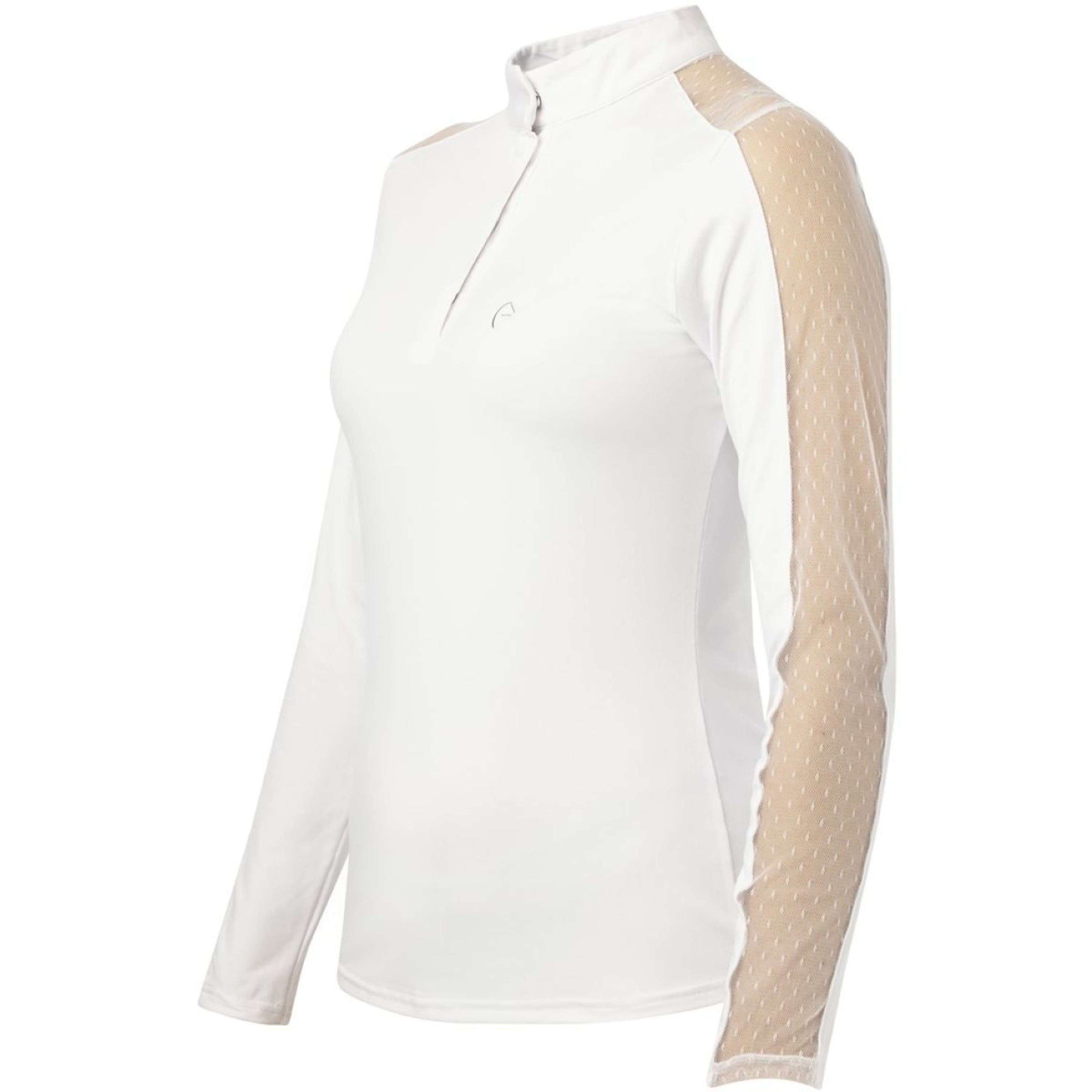 EQUITHÈME T-shirt de Concours Pekin Longues Manches Blanc EQUITHÈME T-shirt de Concours Pekin Longues Manches Blanc