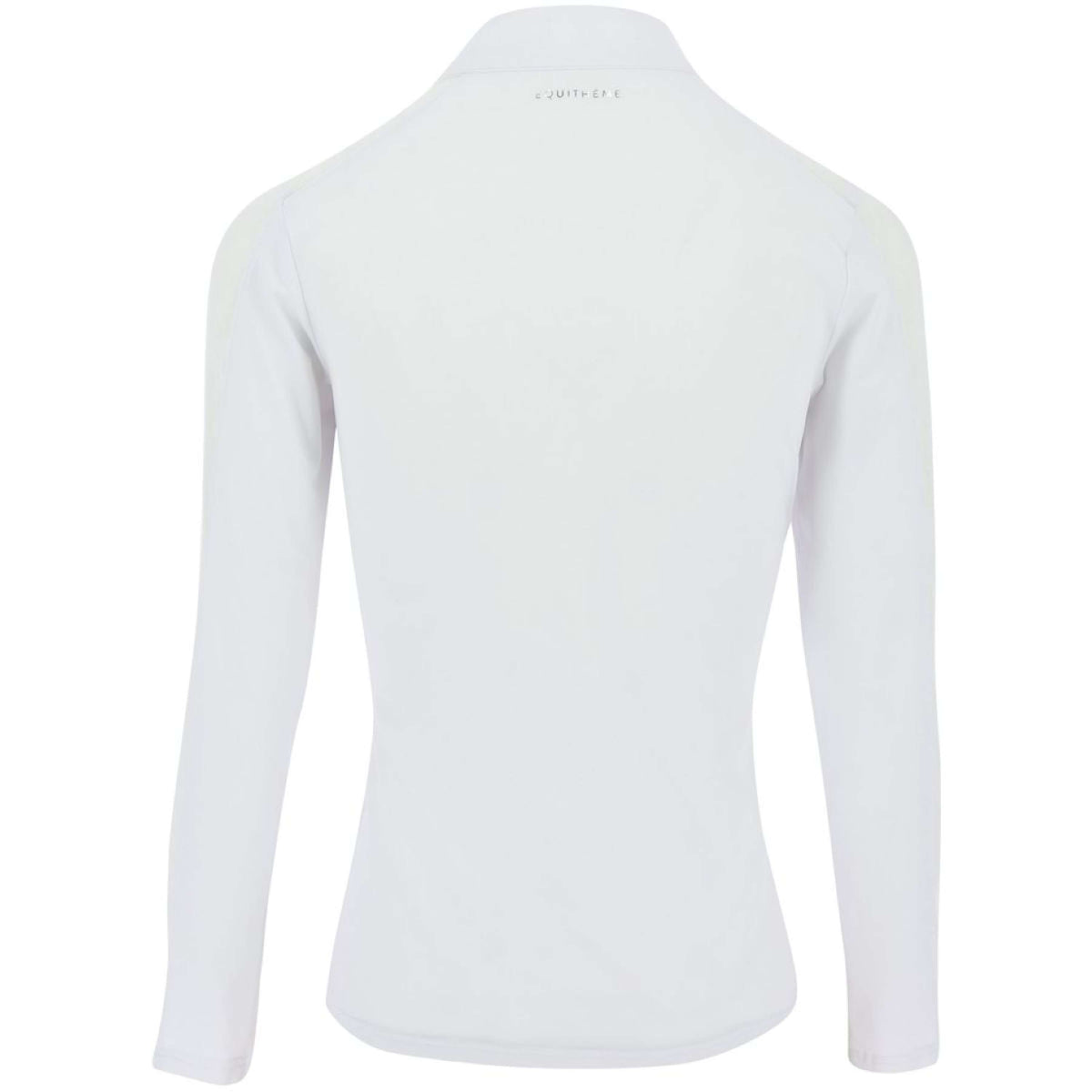 EQUITHÈME T-shirt de Concours Pekin Longues Manches Blanc