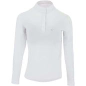 EQUITHÈME T-shirt de Concours Pekin Longues Manches Blanc