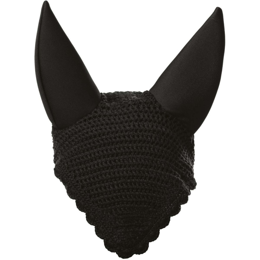 EQUITHÈME Bonnet Anti-Mouches Néoprène Noir