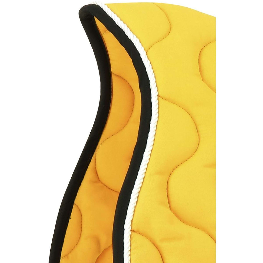 EQUITHÈME Tapis de Selle Polyfun Polyvalent Jaune/Noire