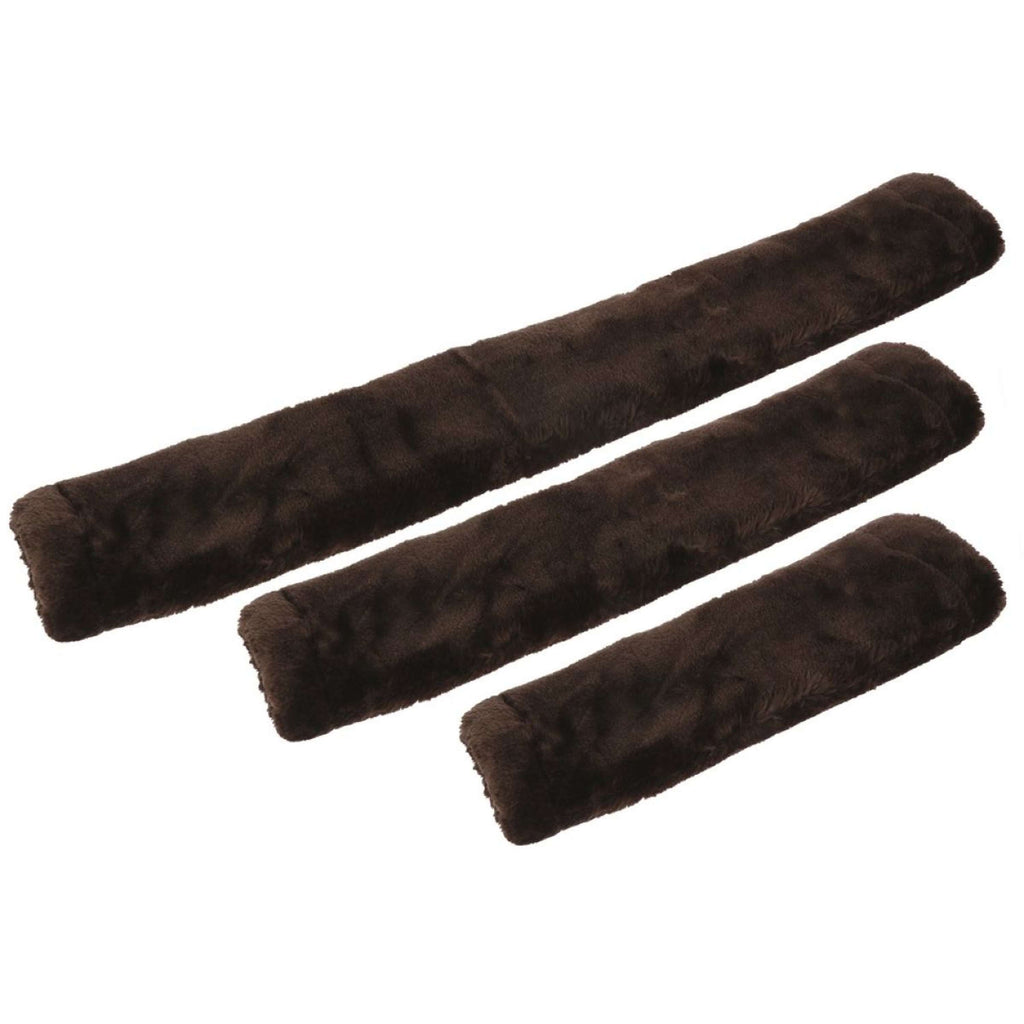 EQUITHÈME Fourrure de Sangle Teddy Marron