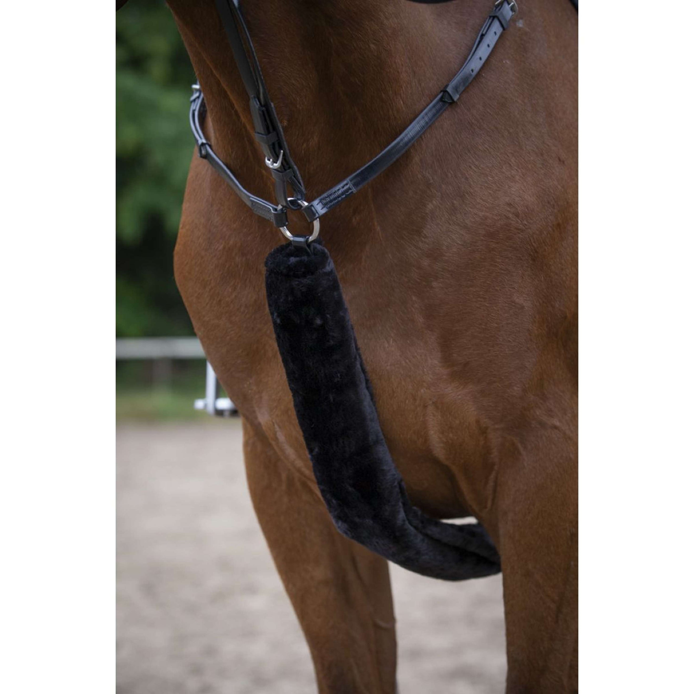 EQUITHÈME Fourrure de Collier de Chasse Teddy Noir EQUITHÈME Fourrure de Collier de Chasse Teddy Noir