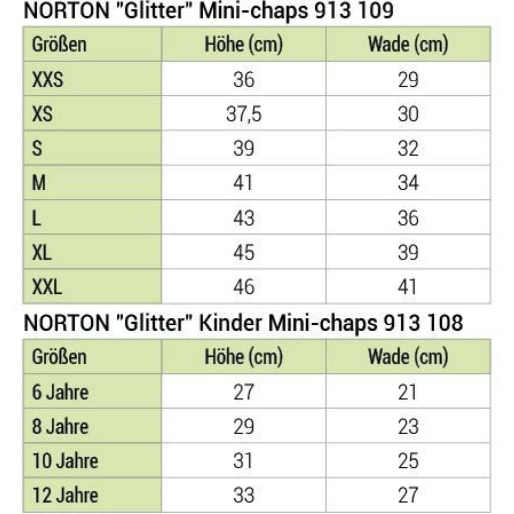 Norton Mini Chaps Glitter Noir