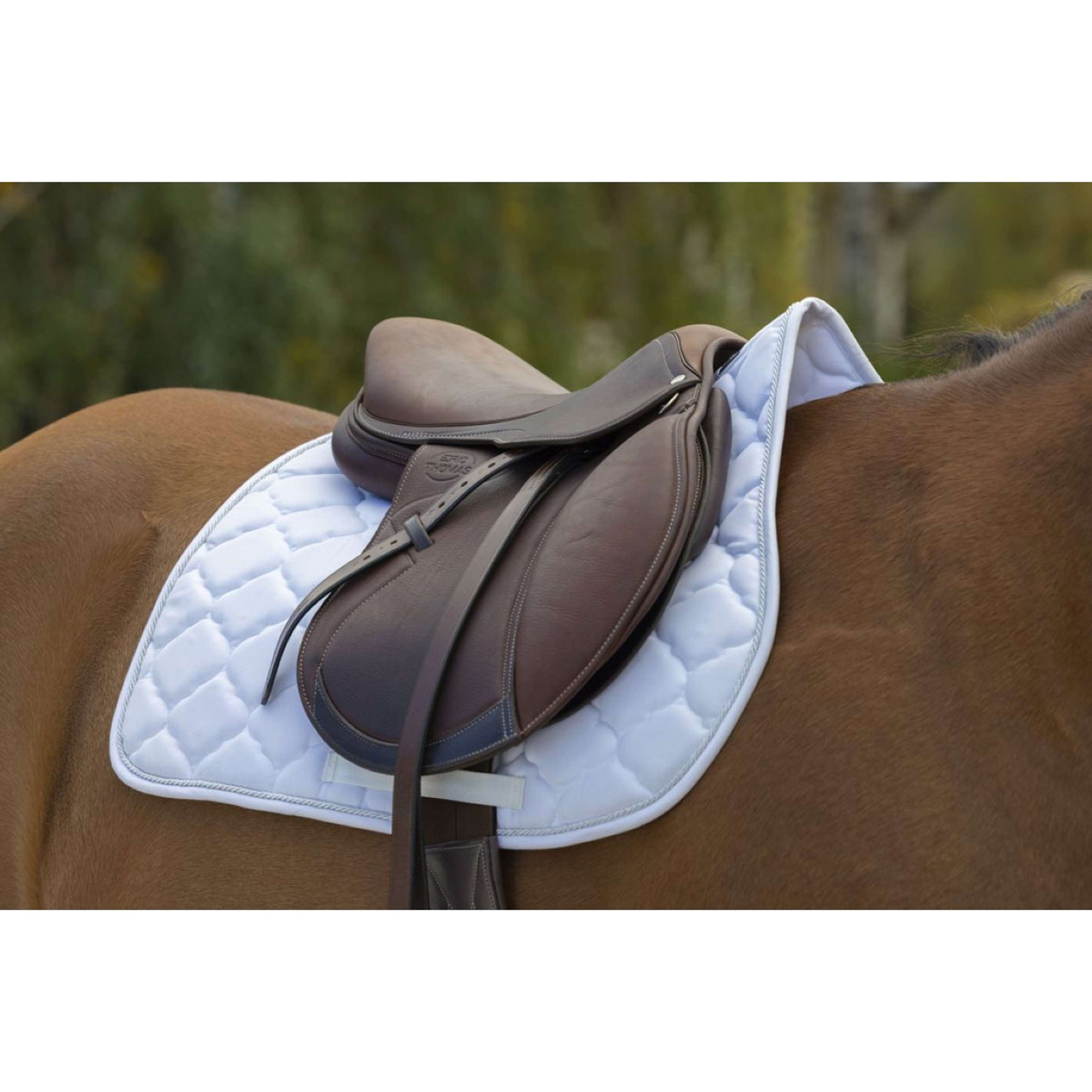 Riding World Tapis de Selle Rope Blanc Riding World Tapis de Selle Rope Blanc
