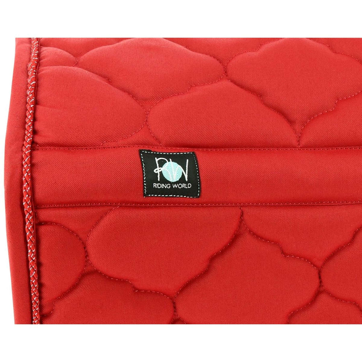 Riding World Tapis de Selle Rope Rouge
