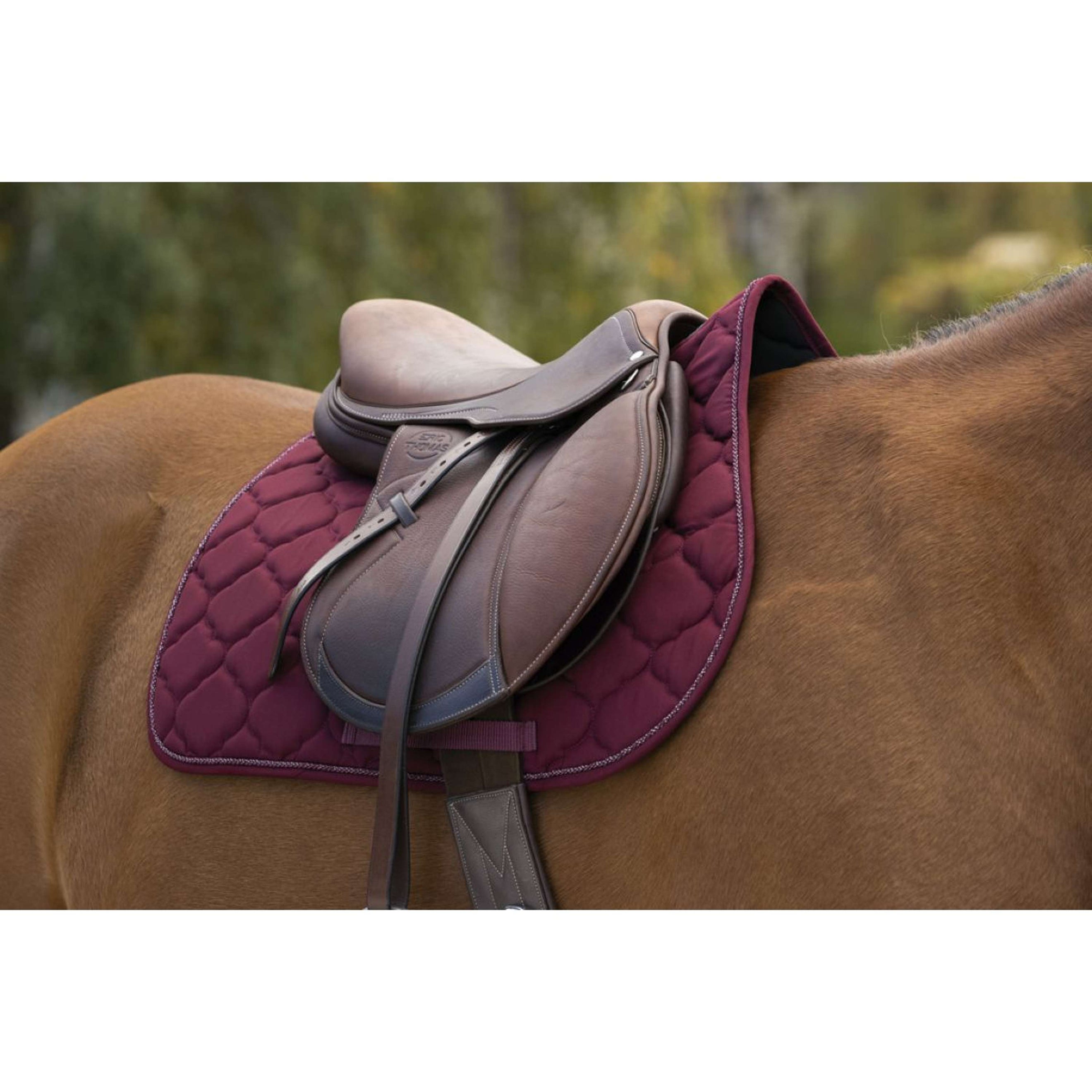 Riding World Tapis de Selle Rope Bordeaux Riding World Tapis de Selle Rope Bordeaux