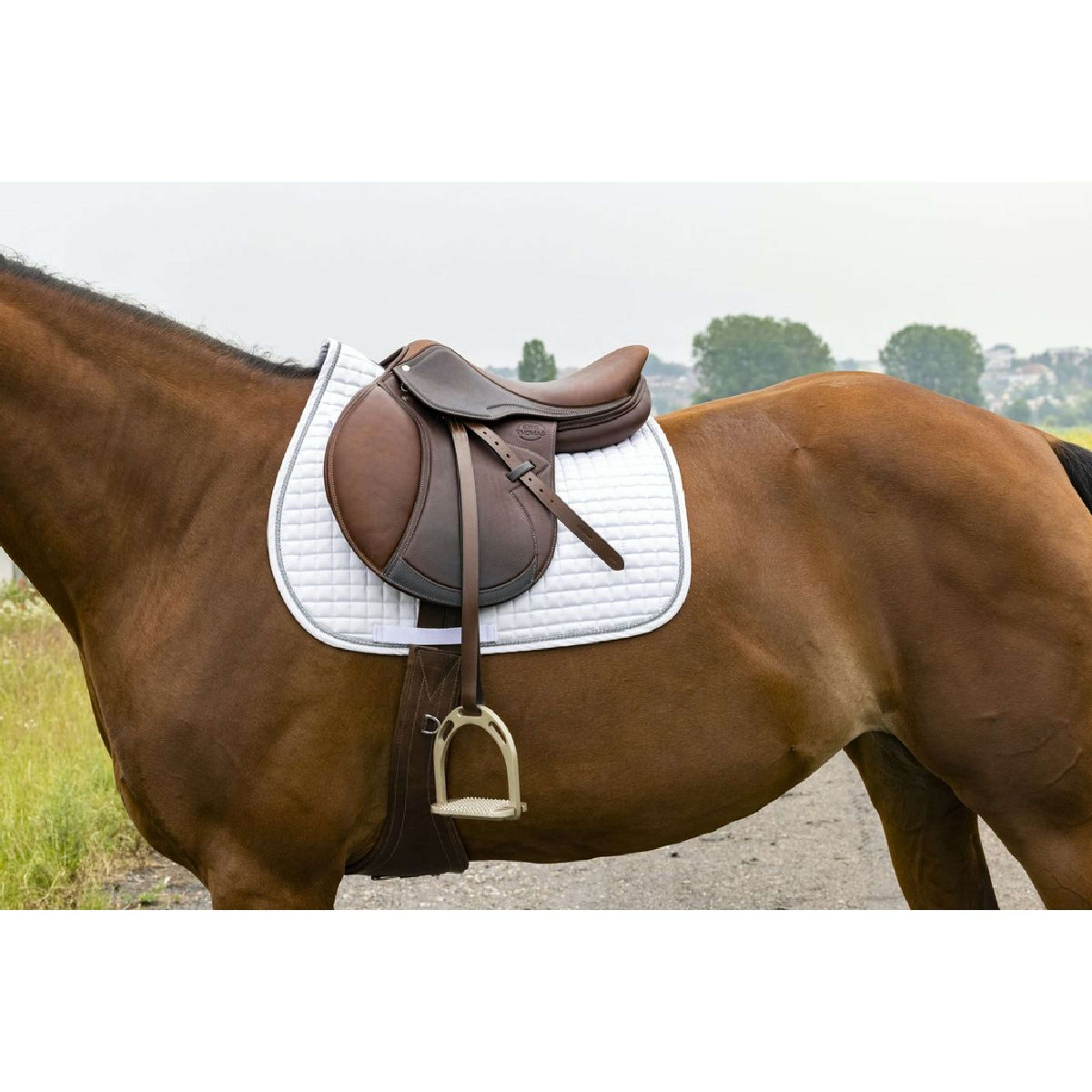 Riding World Tapis de Selle Girly Blanc Riding World Tapis de Selle Girly Blanc