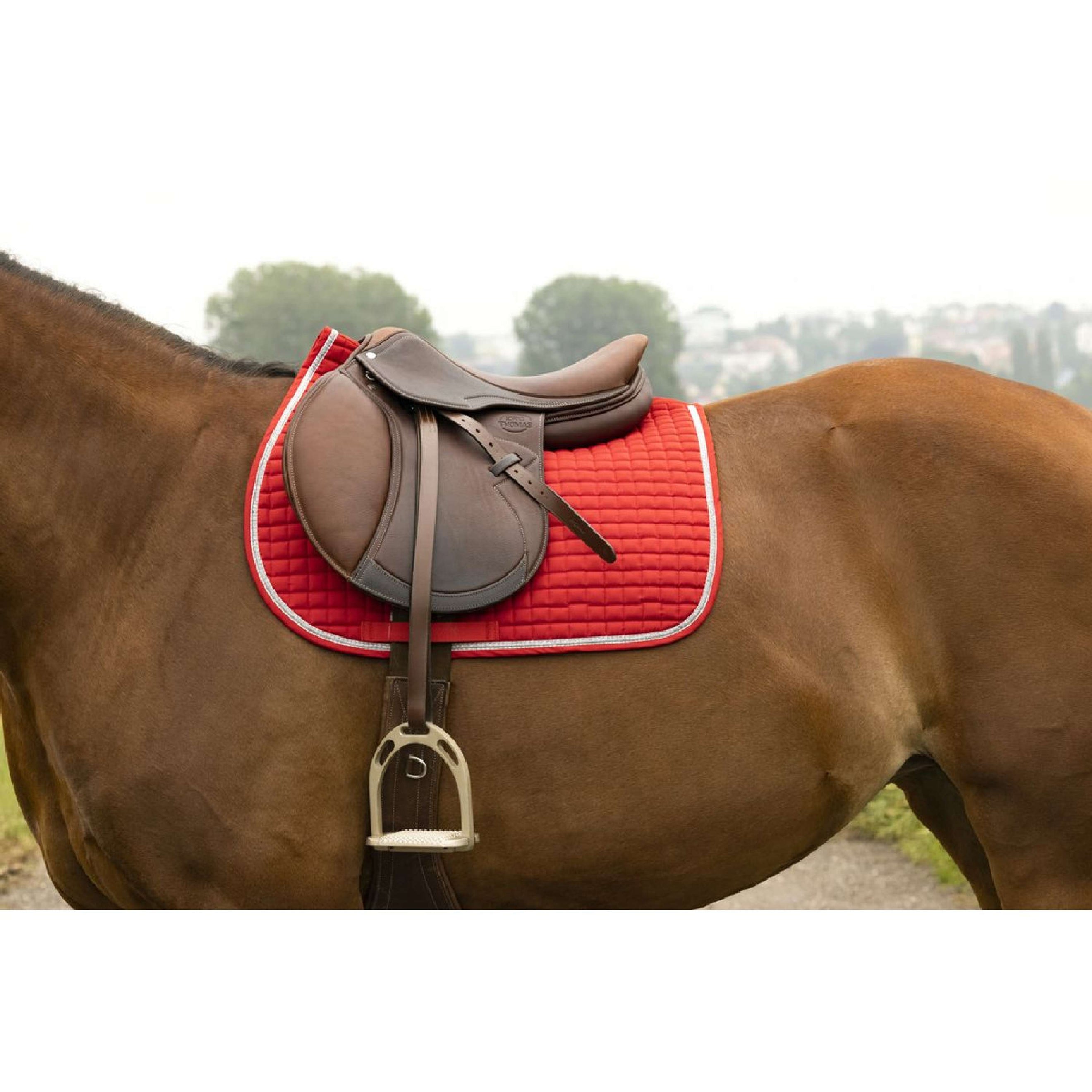 Riding World Tapis de Selle Girly Rouge Riding World Tapis de Selle Girly Rouge