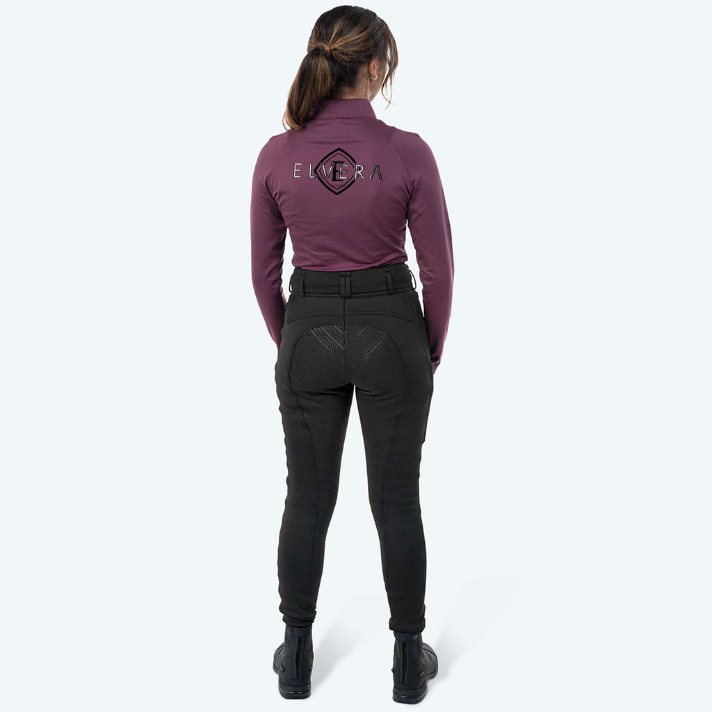 Elvera Equestrian T-shirt Randonnée EEChanel Aubergine