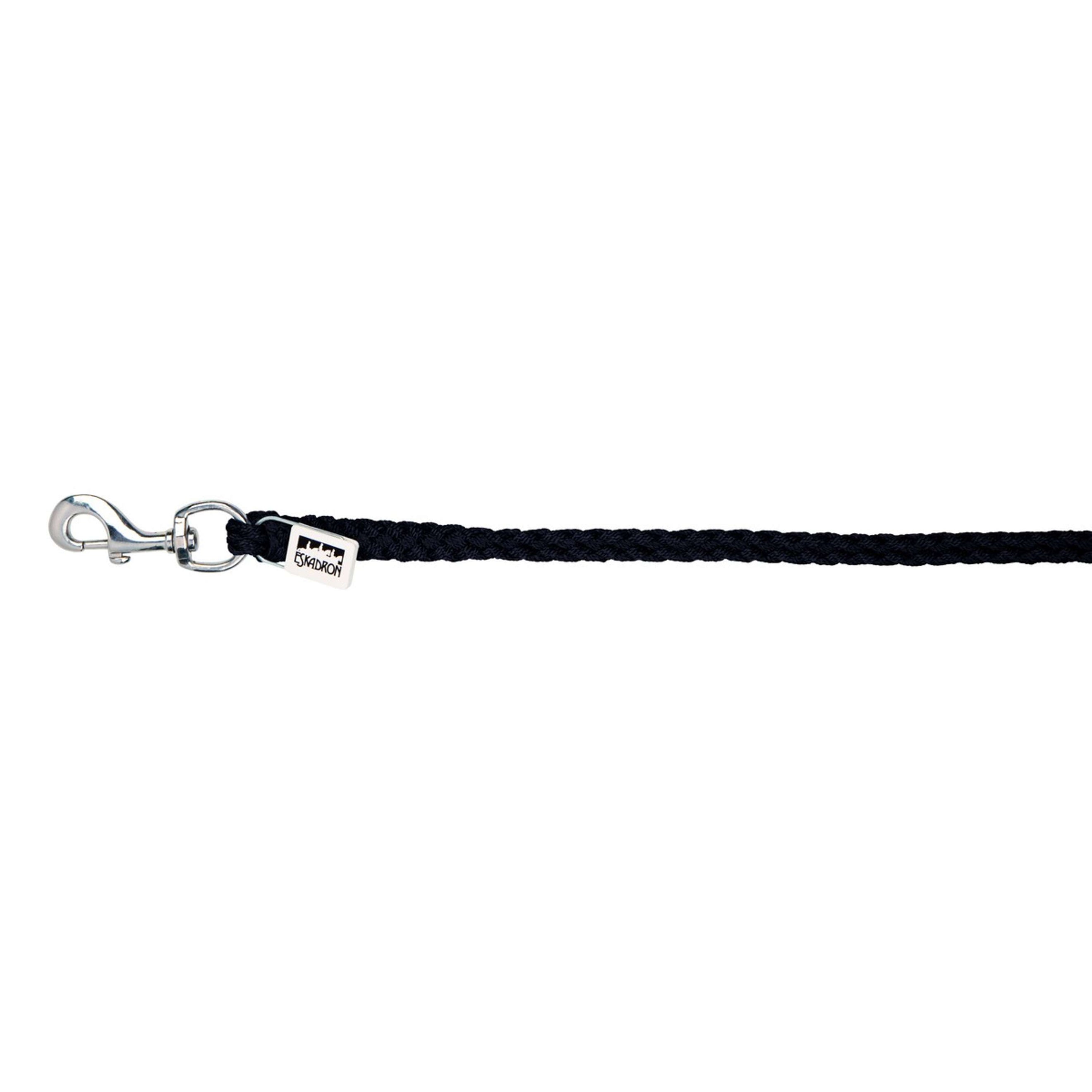 Eskadron Corde pour Licol Classic Mousqueton Nickel Noir