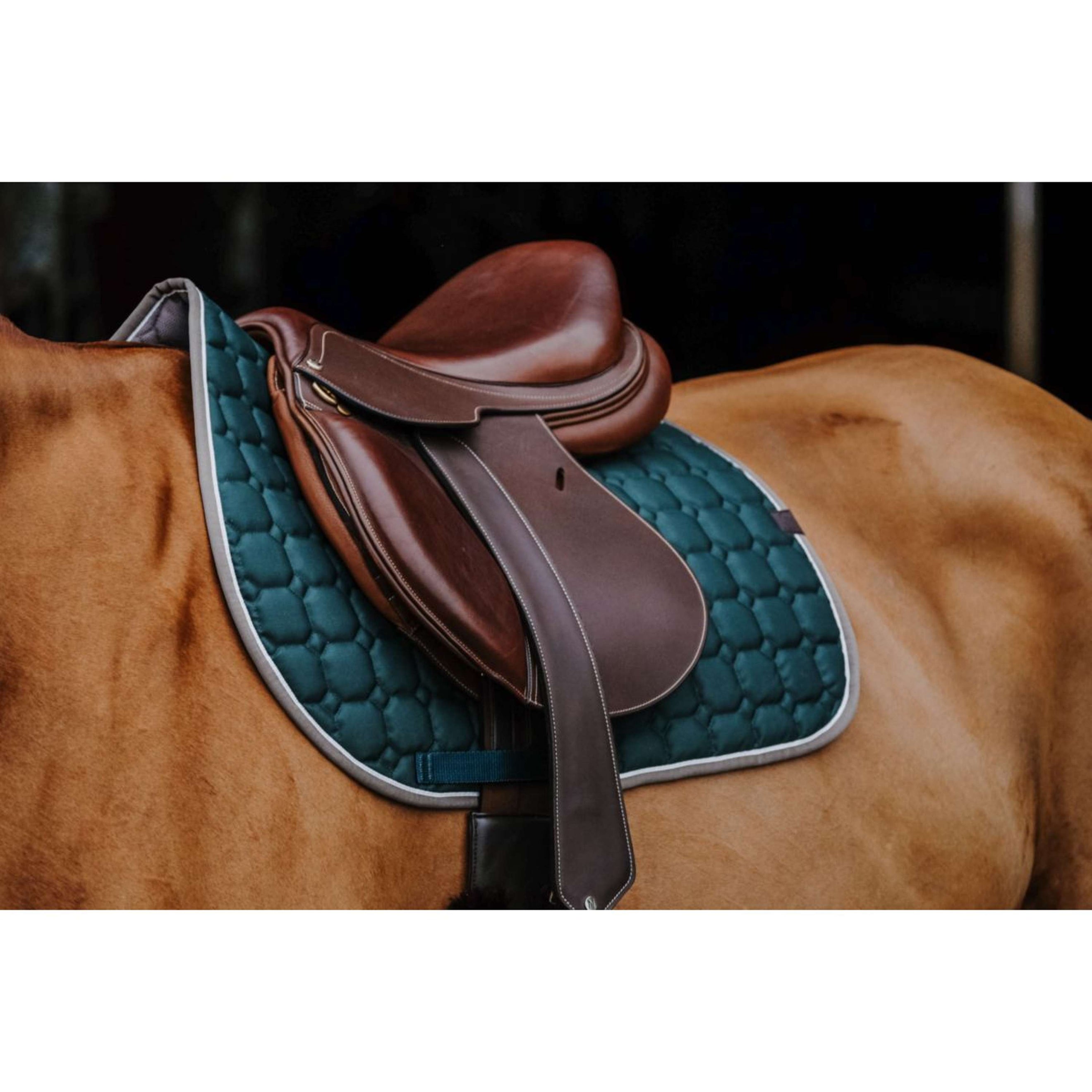 EQUITHÈME Tapis de Selle Orion Vert Foncé EQUITHÈME Tapis de Selle Orion Vert Foncé