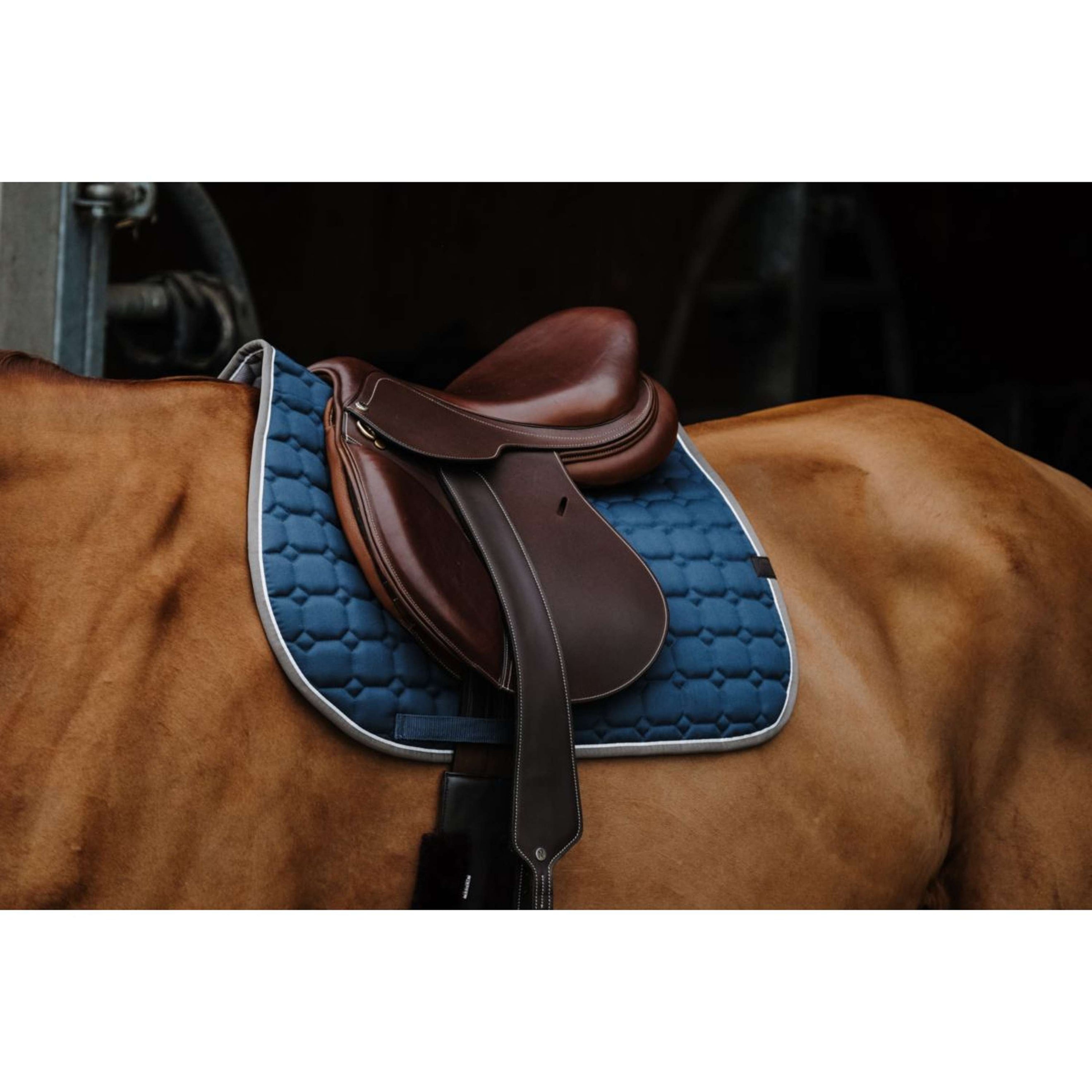 EQUITHÈME Tapis de Selle Orion Vert Bleu EQUITHÈME Tapis de Selle Orion Vert Bleu