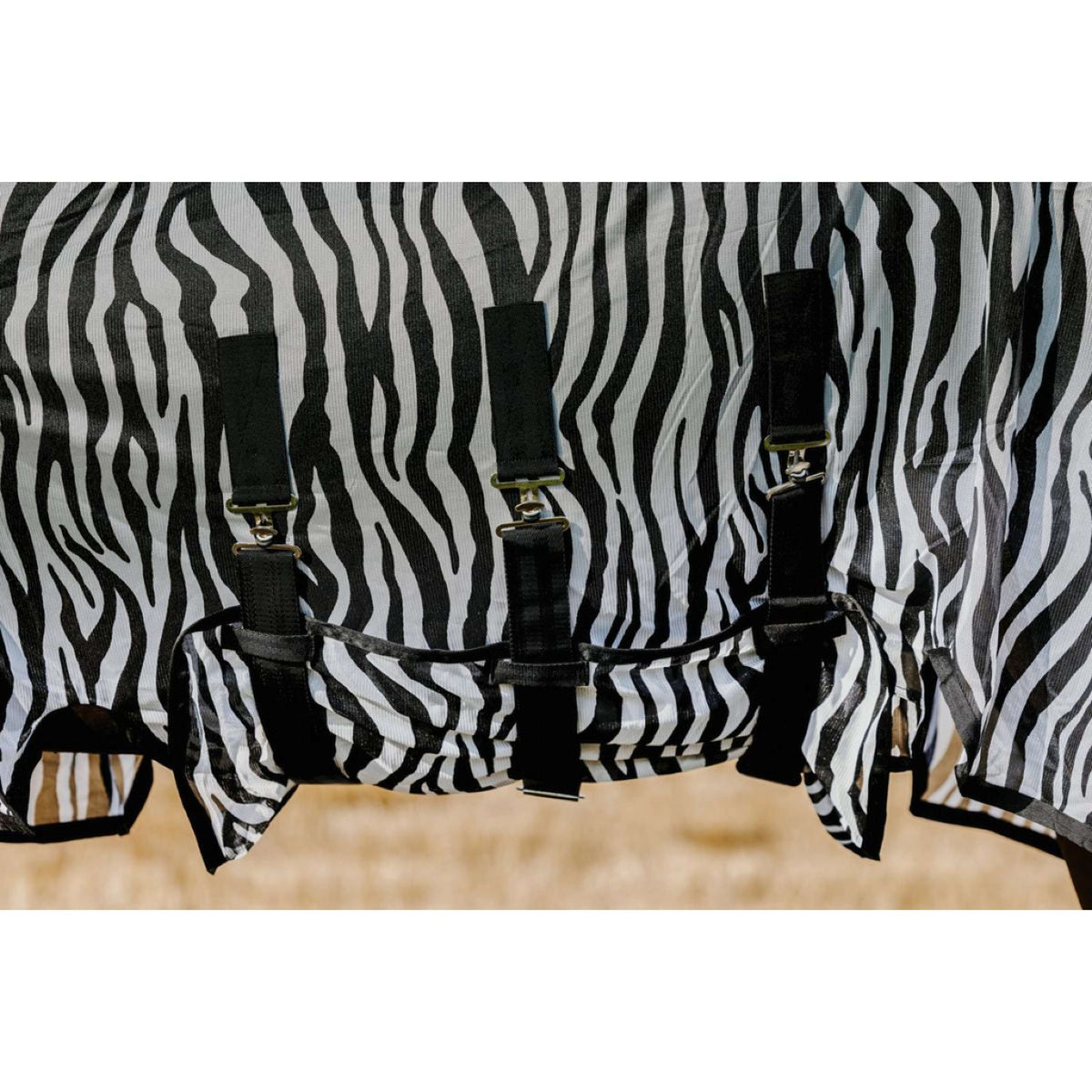 Riding World Couverture Anti-Mouches Belly Mesh Zebra