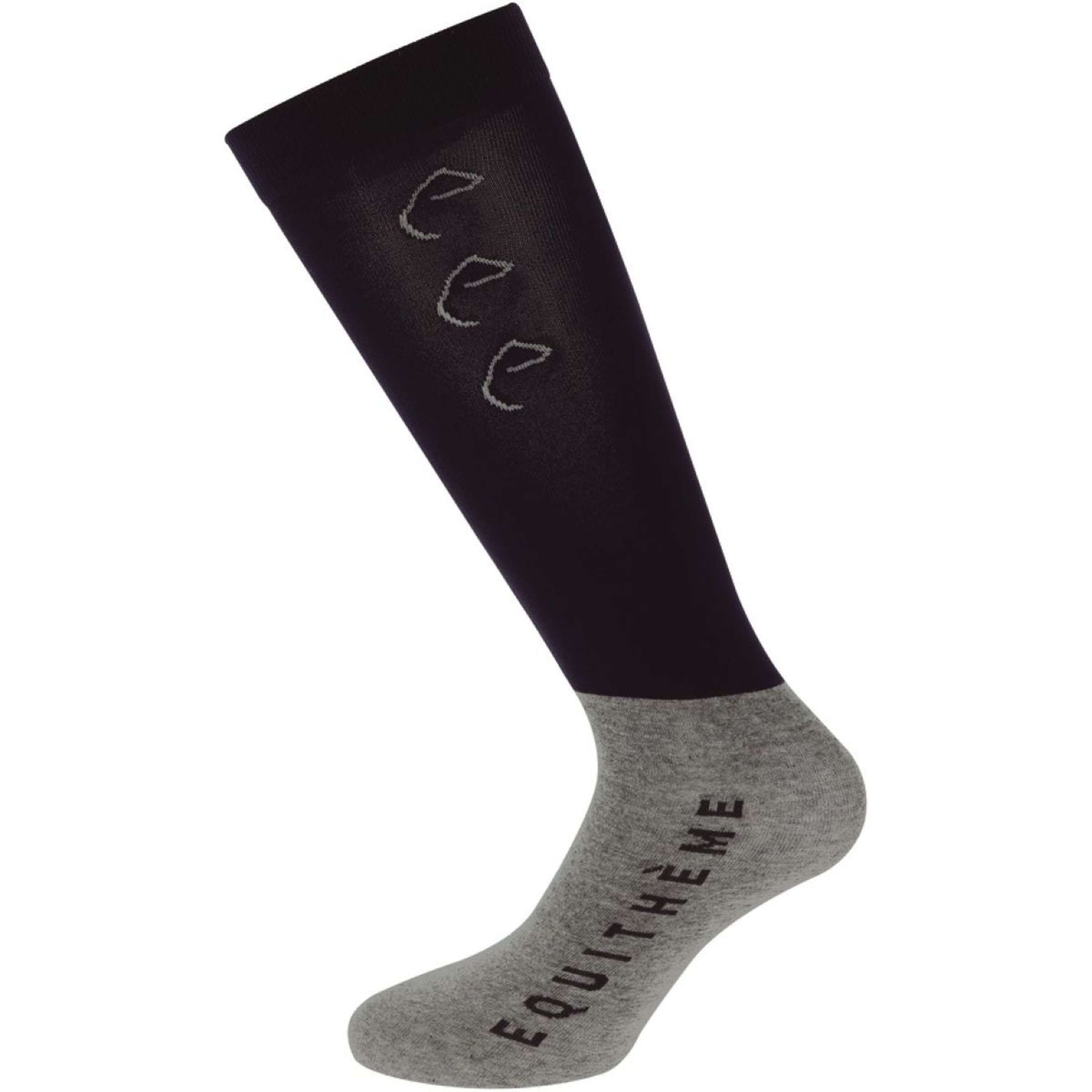 EQUITHÈME Chaussettes d'Équitation Compet Bleu Marine/Gris EQUITHÈME Chaussettes d'Équitation Compet Bleu Marine/Gris