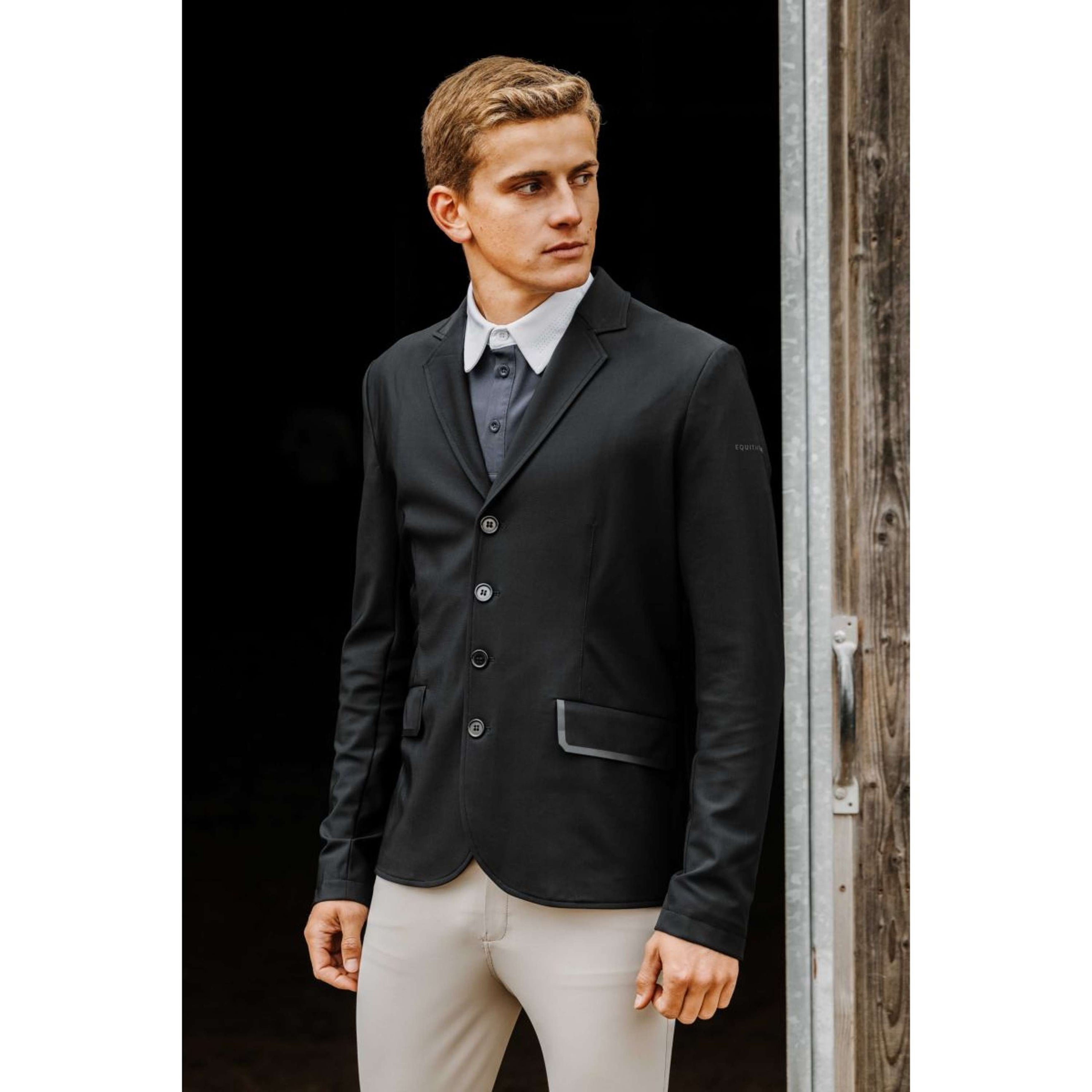 EQUITHÈME Petite Veste de Concours Budapest Hommes Noir