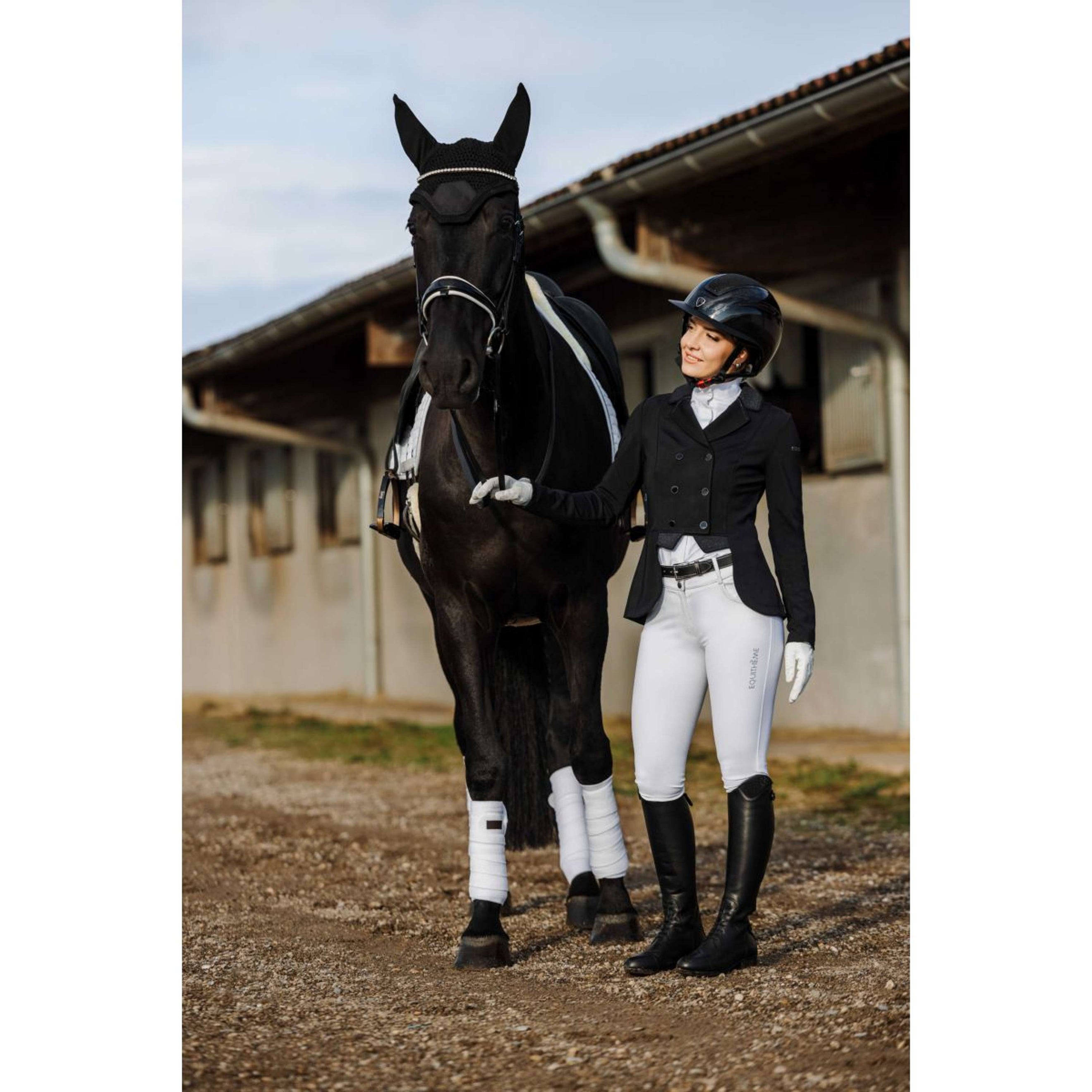 EQUITHÈME Petite Veste de Concours Munich Femme Noir EQUITHÈME Petite Veste de Concours Munich Femme Noir