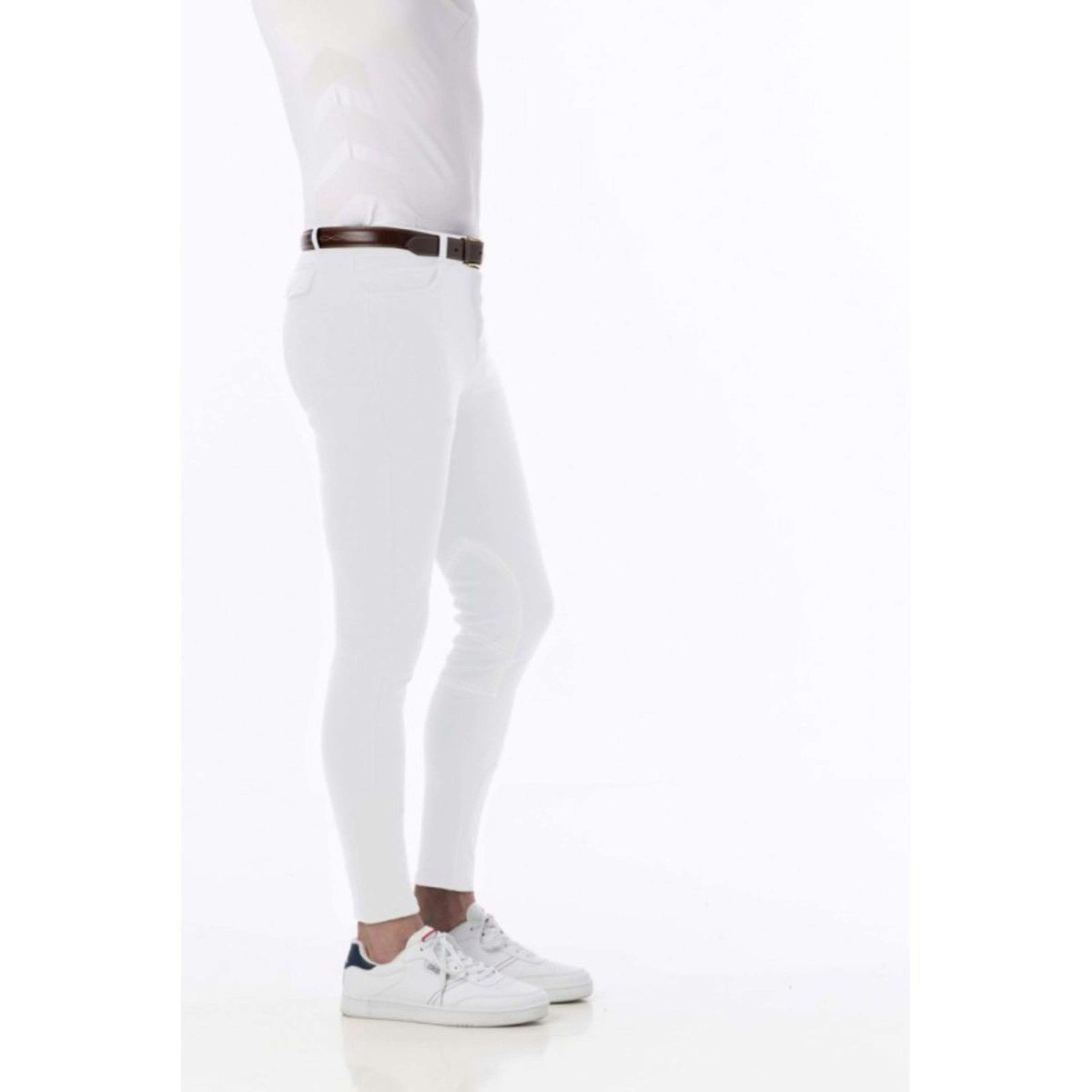 Riding World Pantalon d'Équitation Lecaire Hommes Blanc Riding World Pantalon d'Équitation Lecaire Hommes Blanc