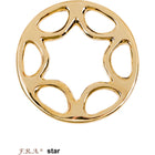 F.R.A. Hackamore Set Star Jeu Laiton