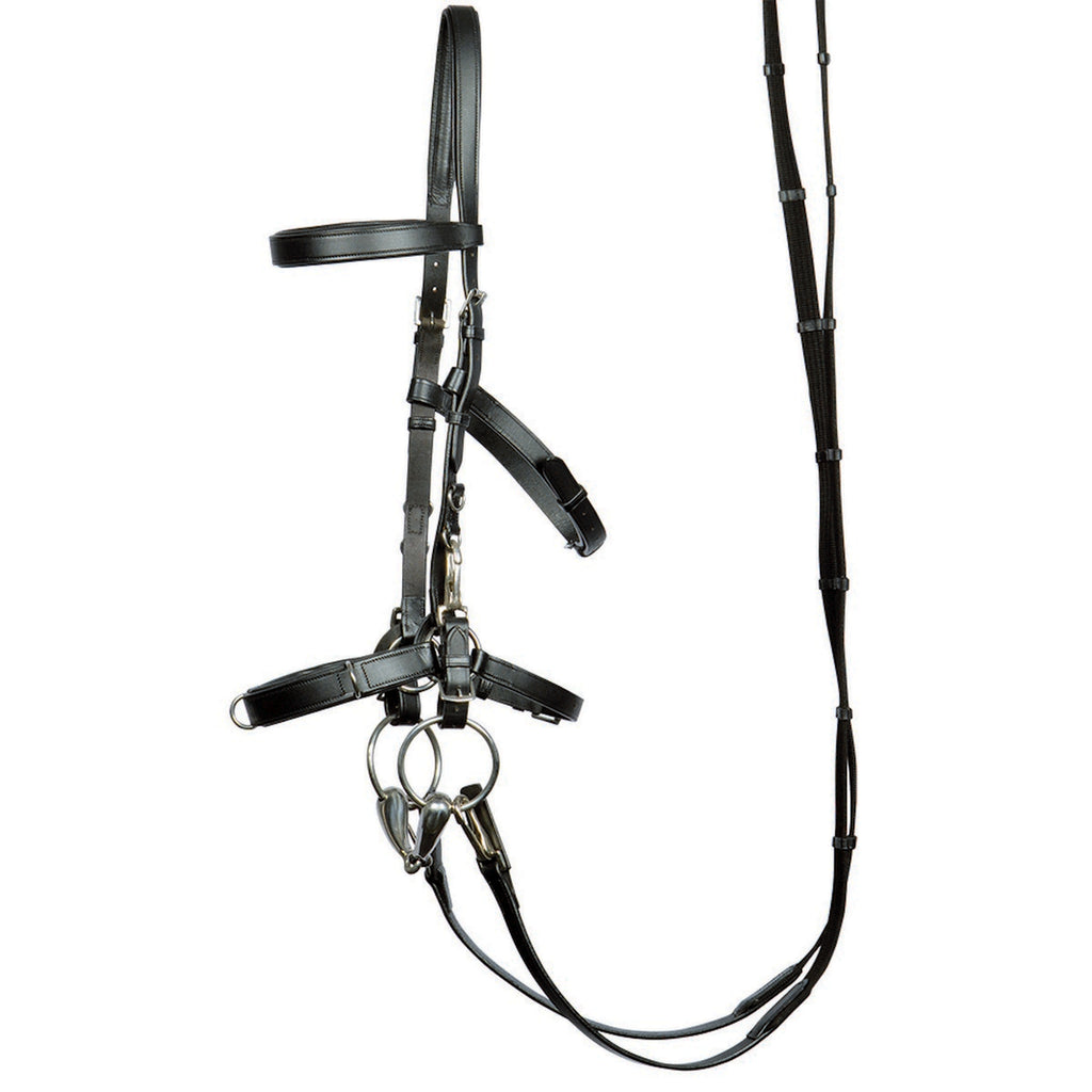 Harry's Horse Bridon Caveçon Cuir Noir