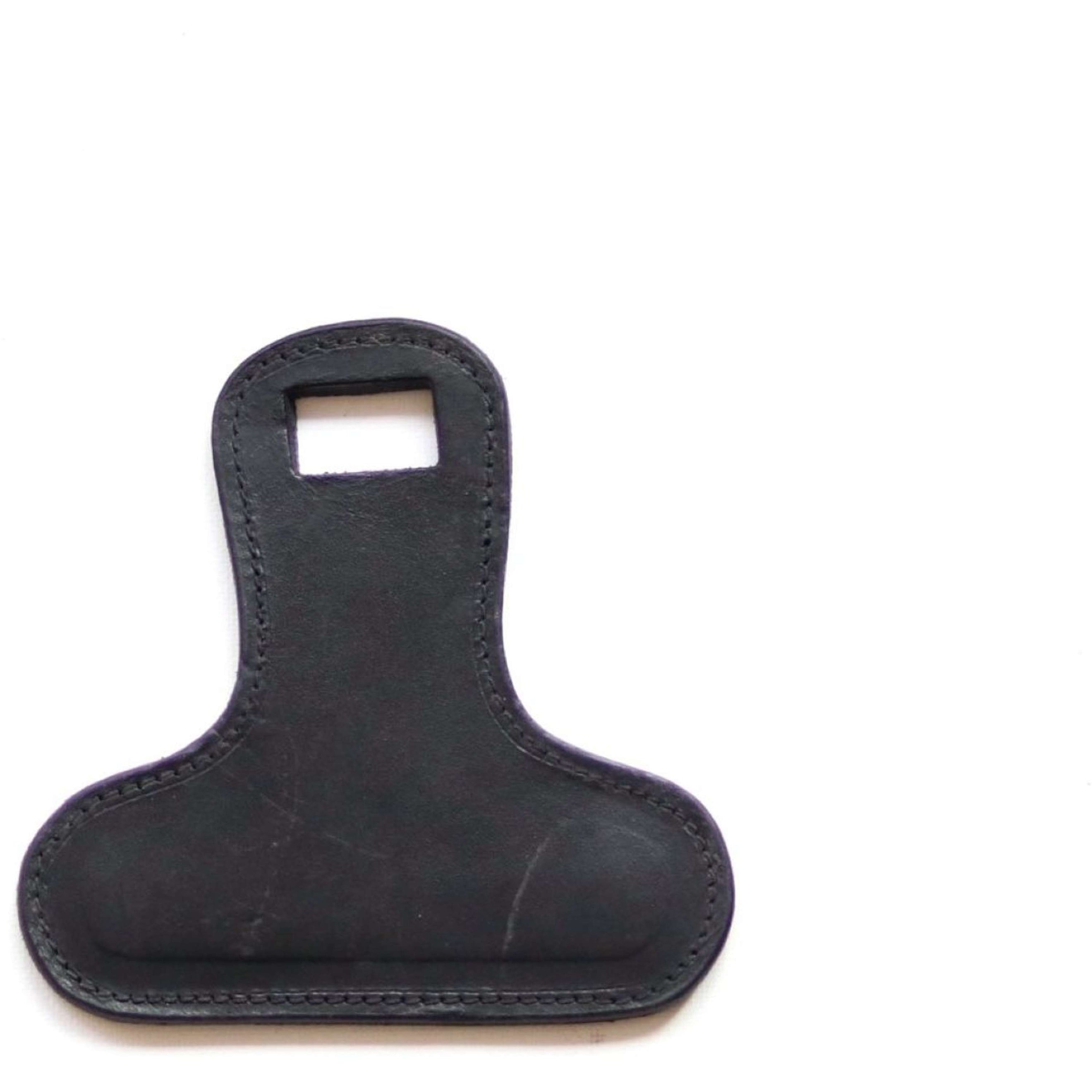 HB Attache de Sangle de Queue Lederen Noir HB Attache de Sangle de Queue Lederen Noir