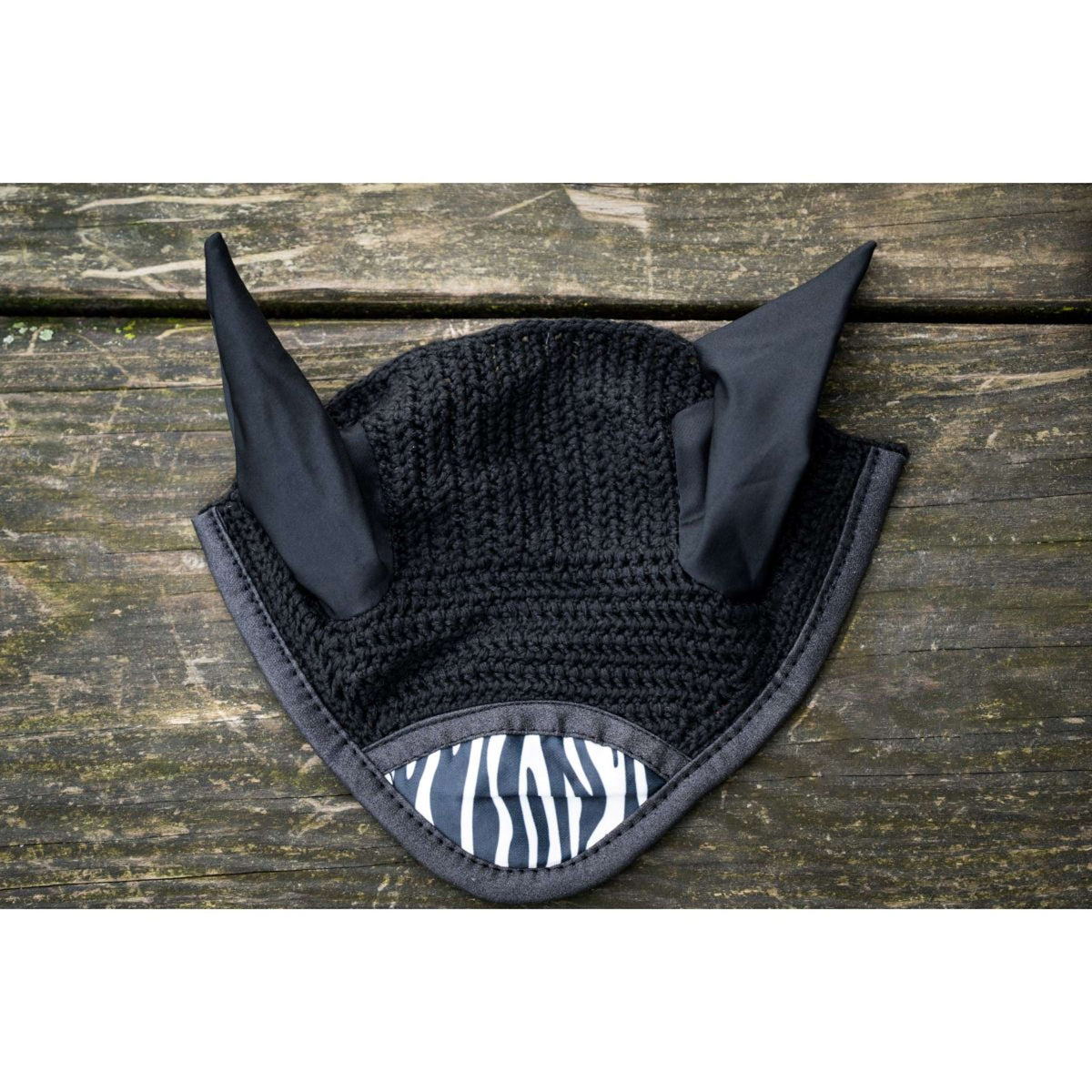 HB Bonnet Anti-Mouches Zebra Noir/Blanc