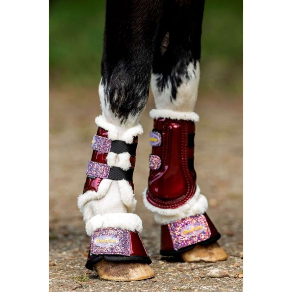 HB Guêtres Gold Rush Glitter Little Sizes Bordeaux