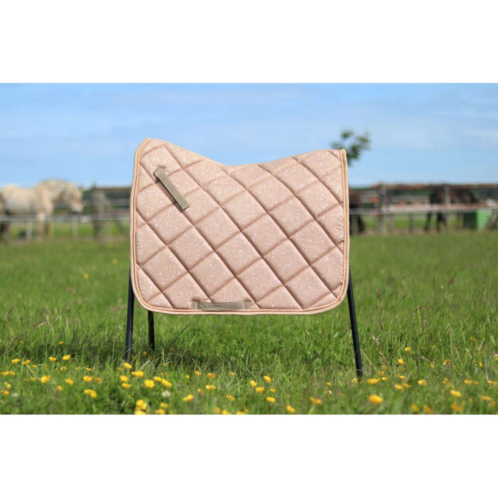 HB Tapis de Selle Sparkling Glitter Dressage Or