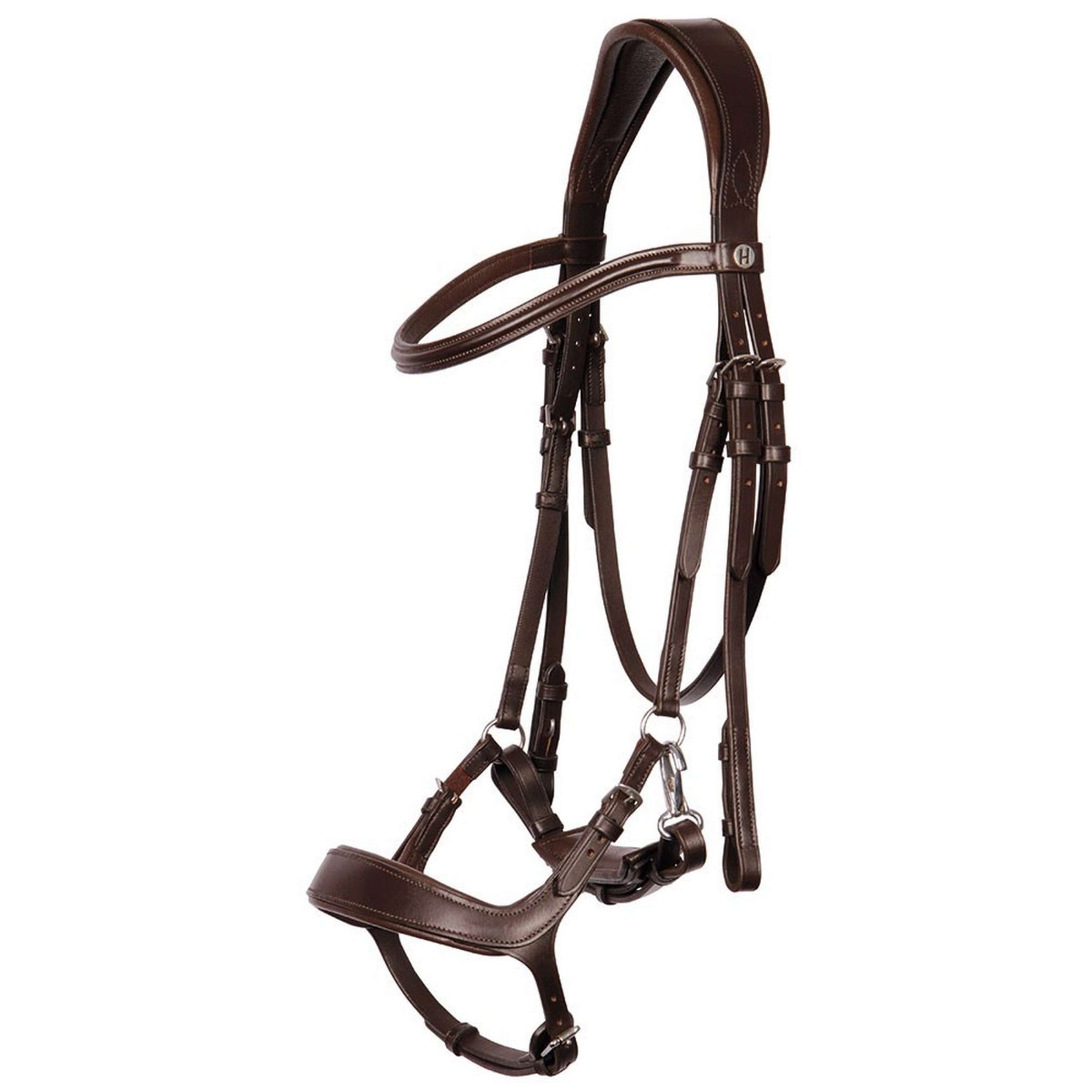 Harry's Horse Bride Release avec Muserolle Bridon Marron