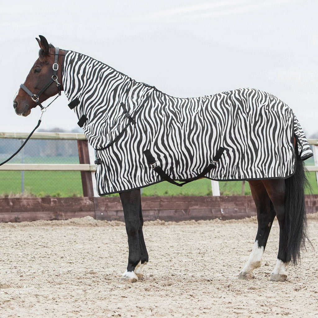 Harry's Horse Couverture Anti-Mouches Cou Indépendant Zebra